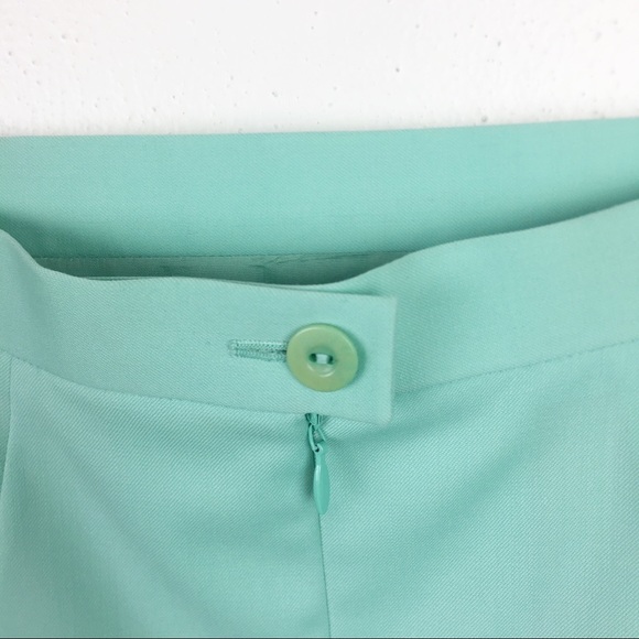 Escada Size 36 Mint Green Classic Pencil Skirt - Picture 3 of 6